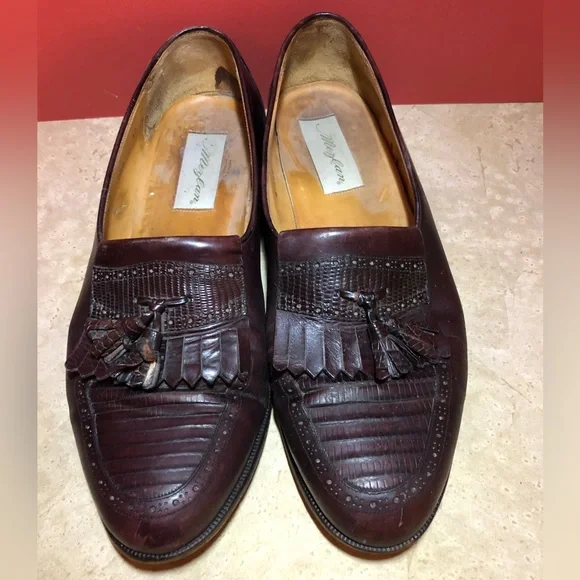 Mezlan | Shoes | Brown Cordovan Loafers Median With Tassel  display picture 1